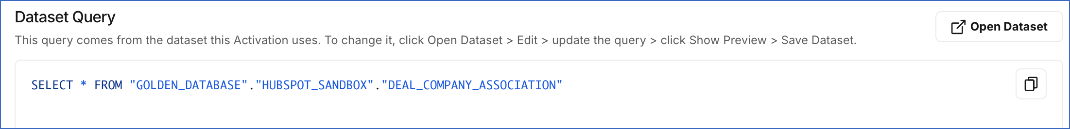 Dataset Query