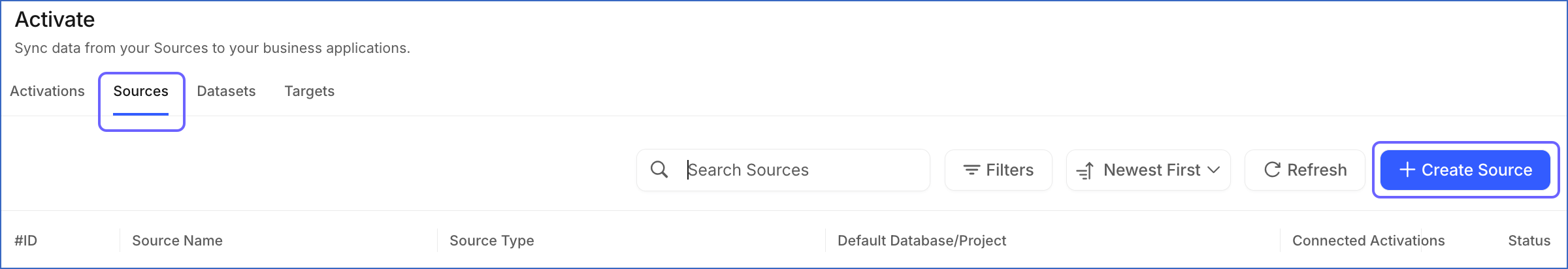 Click Create Source