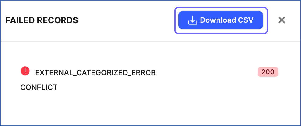 Failed Records