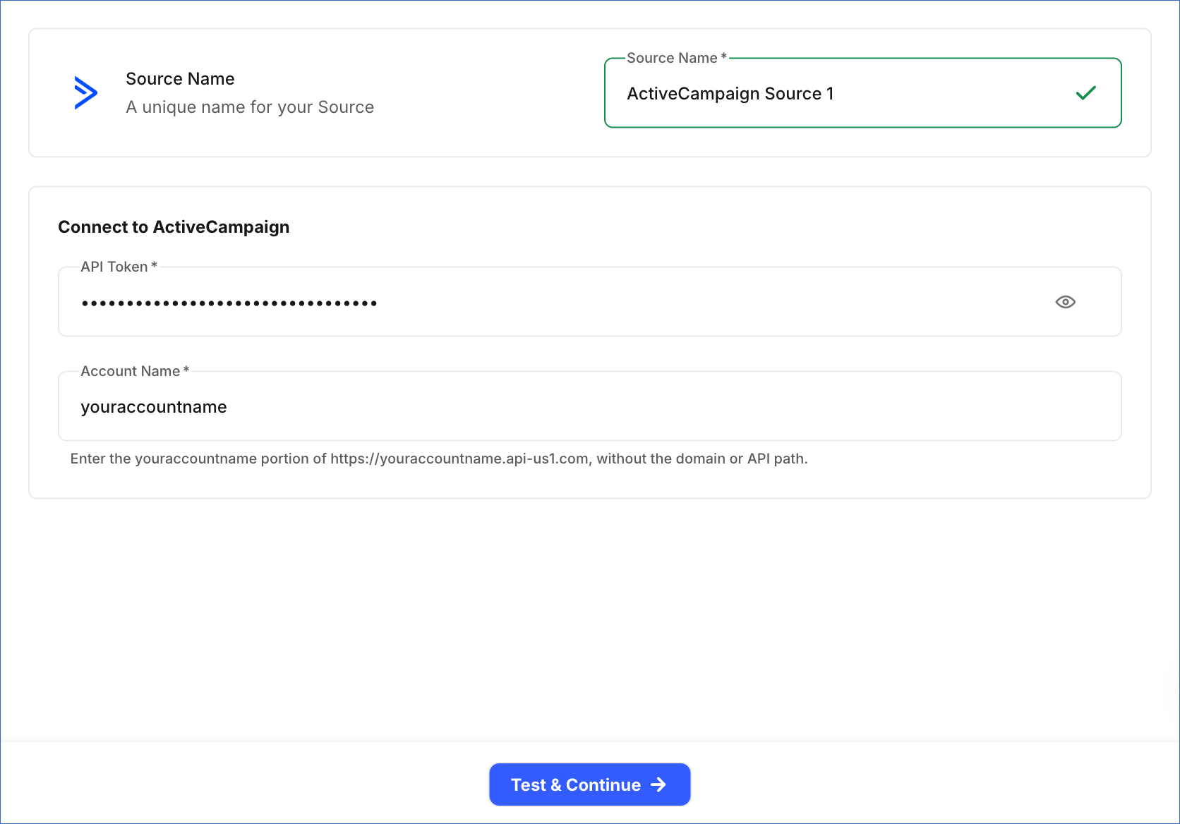 Configure Source
