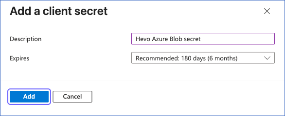 Add a client secret