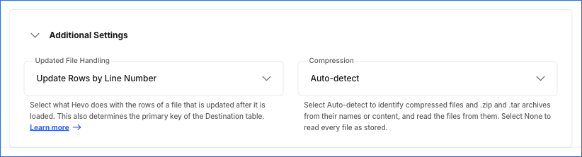Additional Settings