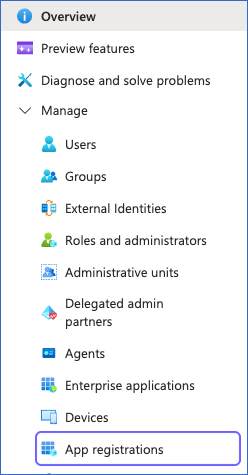 Click App registrations