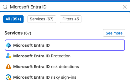 Search Microsoft Entra ID