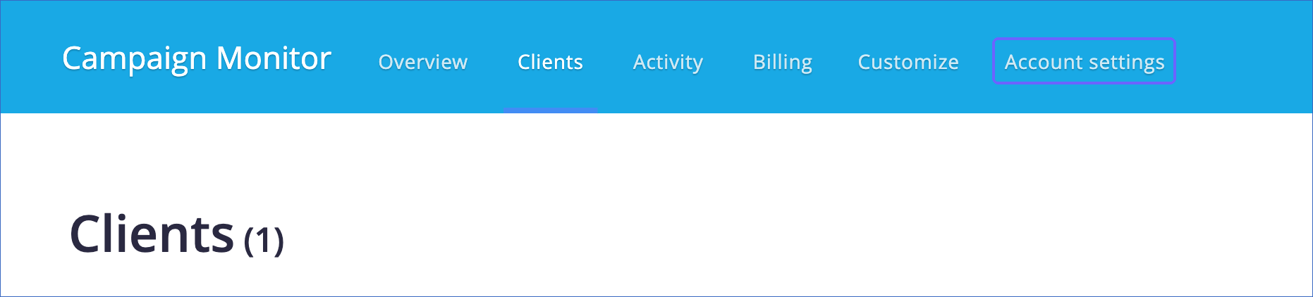 Click Account settings