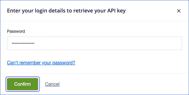 Enter password