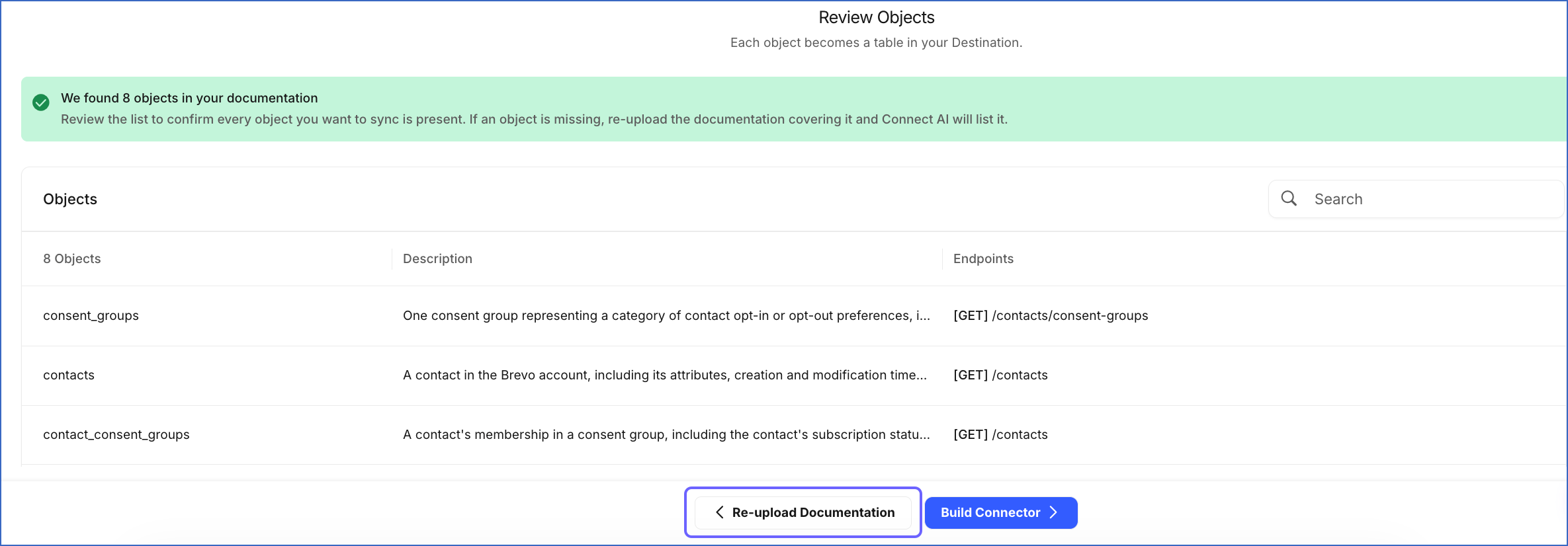 Re-upload Documentation