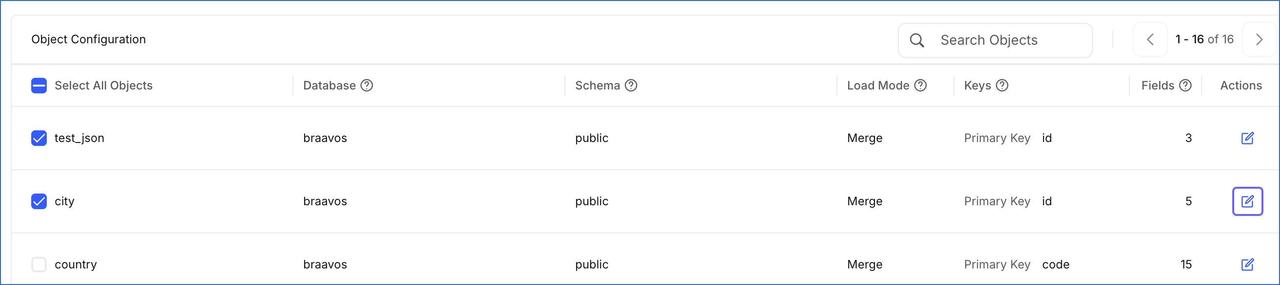 Object Configuration
