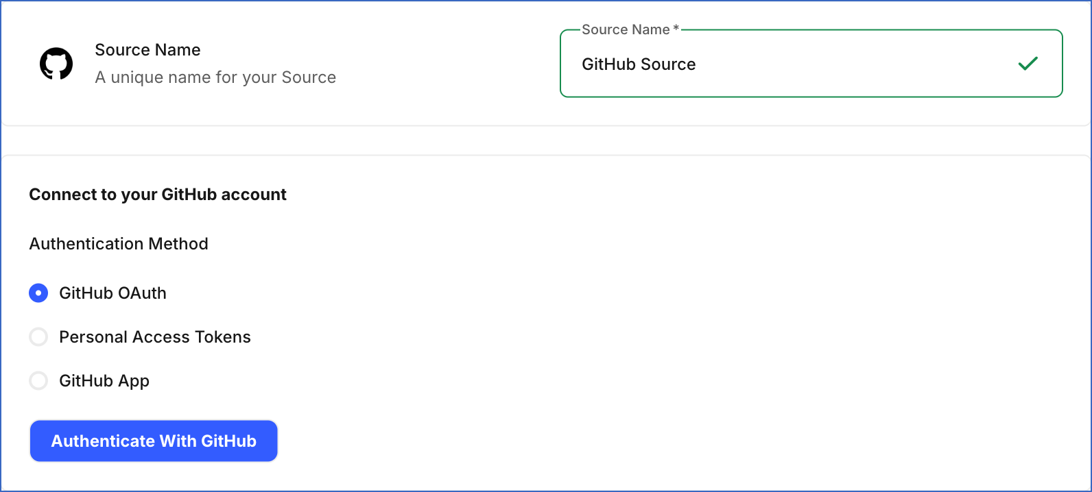 Configure Source
