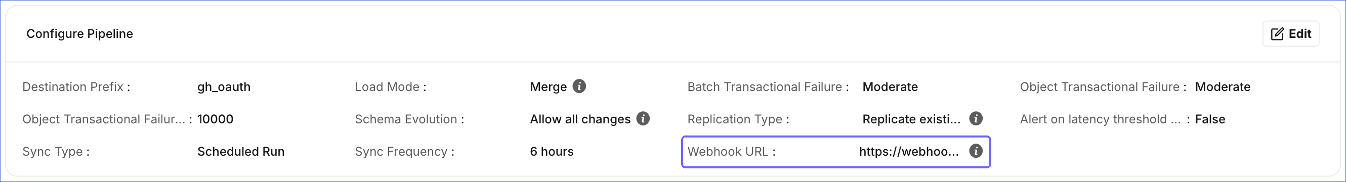 Copy Webhook URL