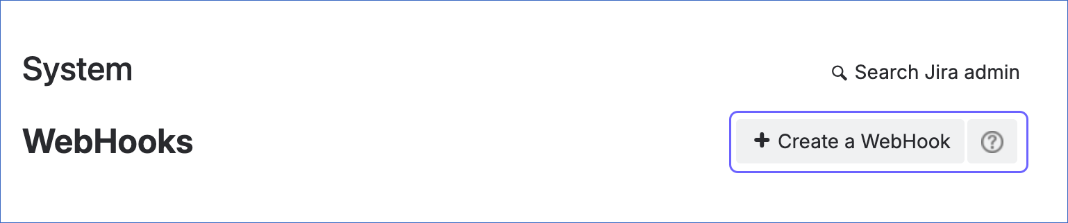 Click Create a WebHook