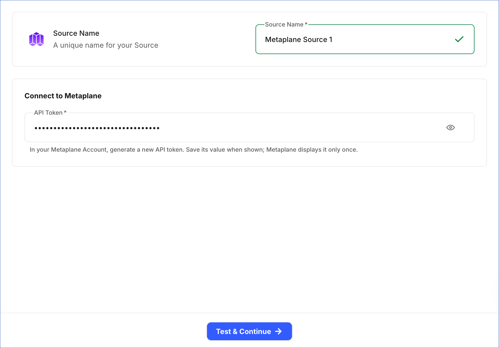 Configure Source