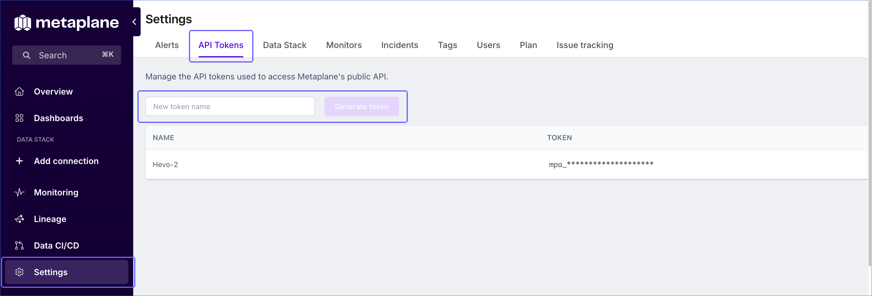 Generate Token