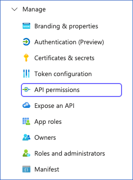 Click API permissions