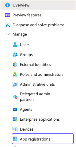 Click App registrations