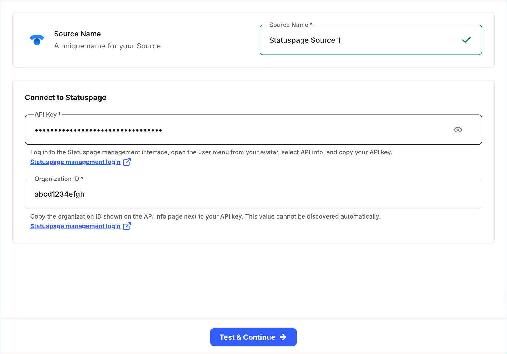 Configure Source