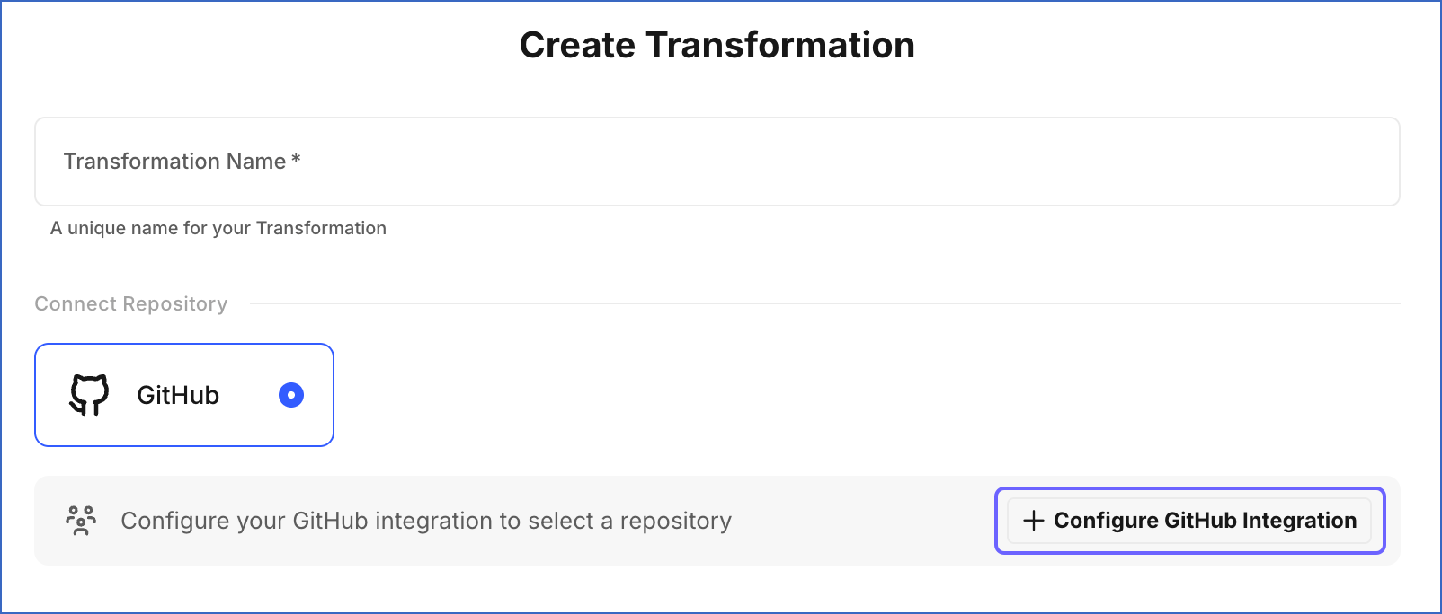 Configure GitHub Integration