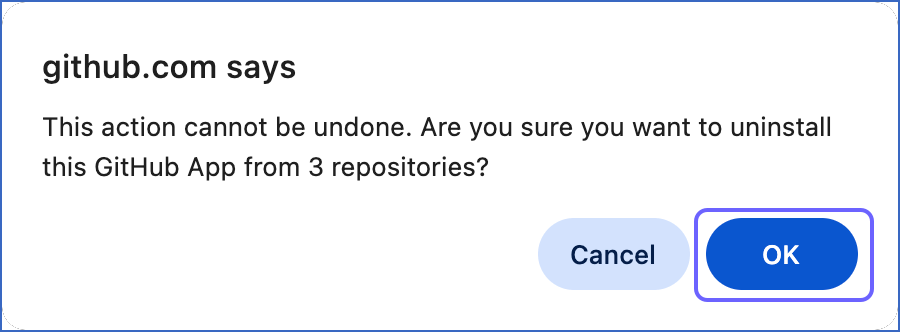 Confirm Uninstall