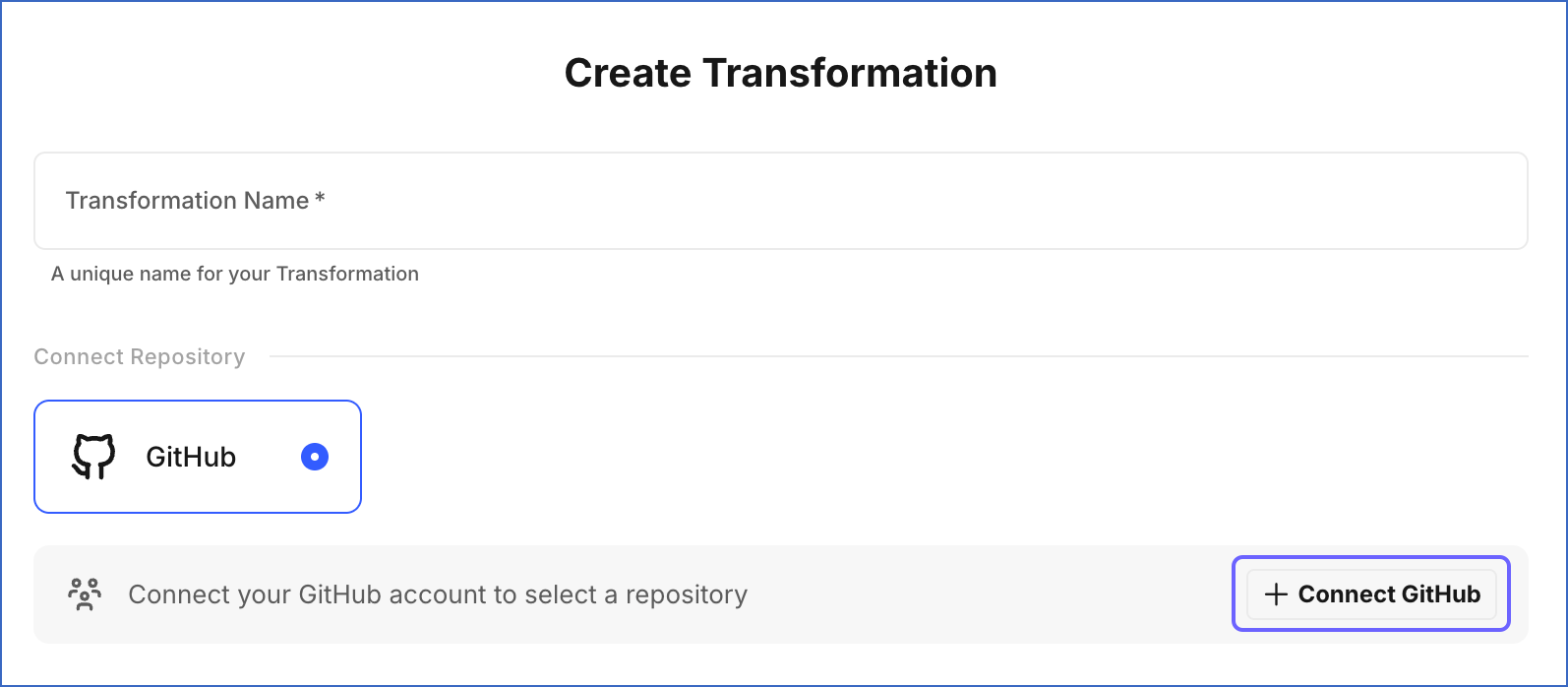 Connect GitHub