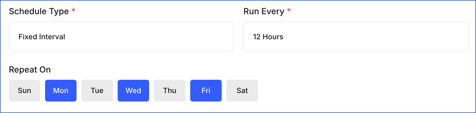 Fixed Interval Schedule
