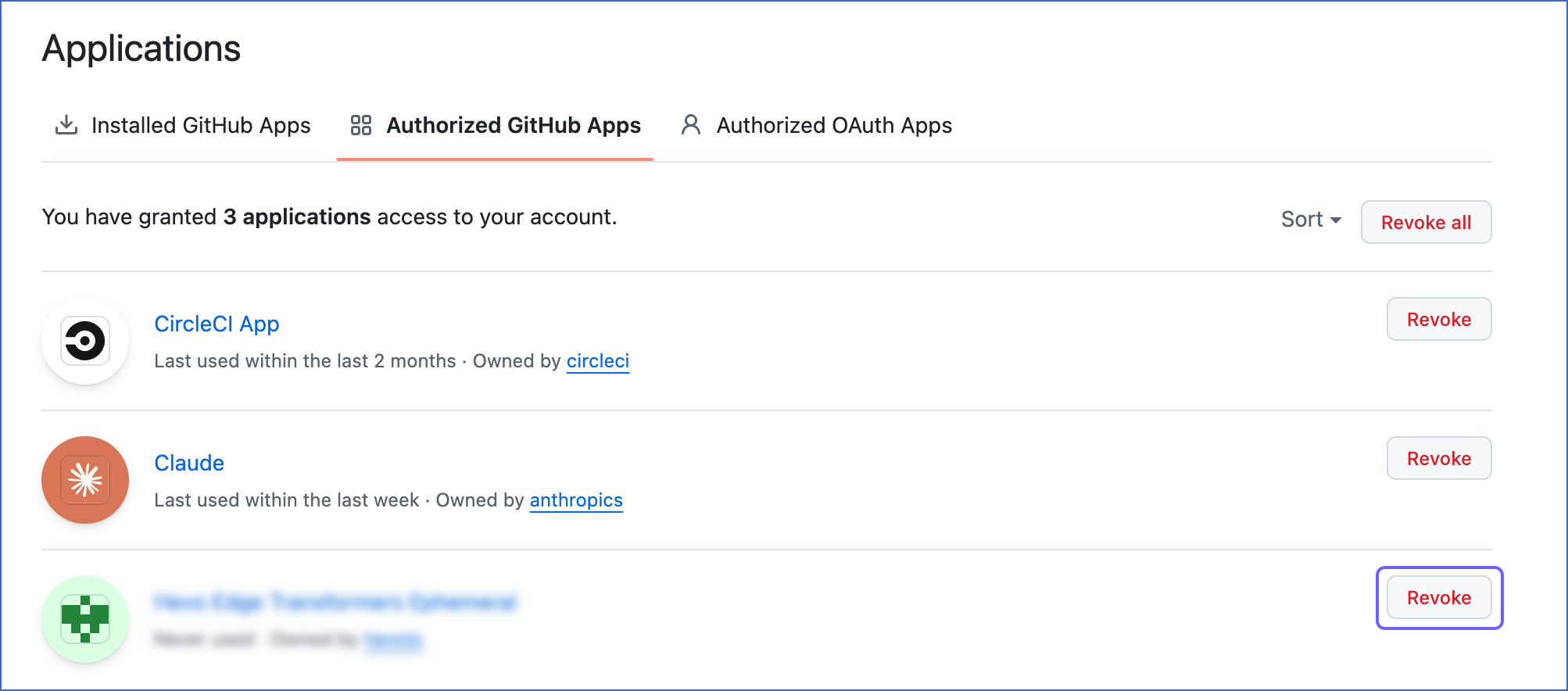 Revoke App