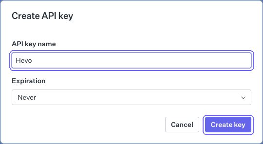 Create API Key