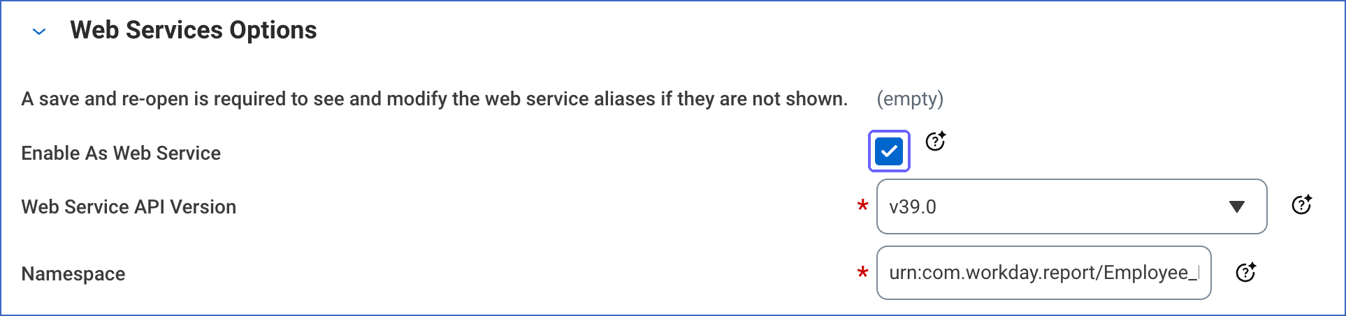 Enable As Web Service