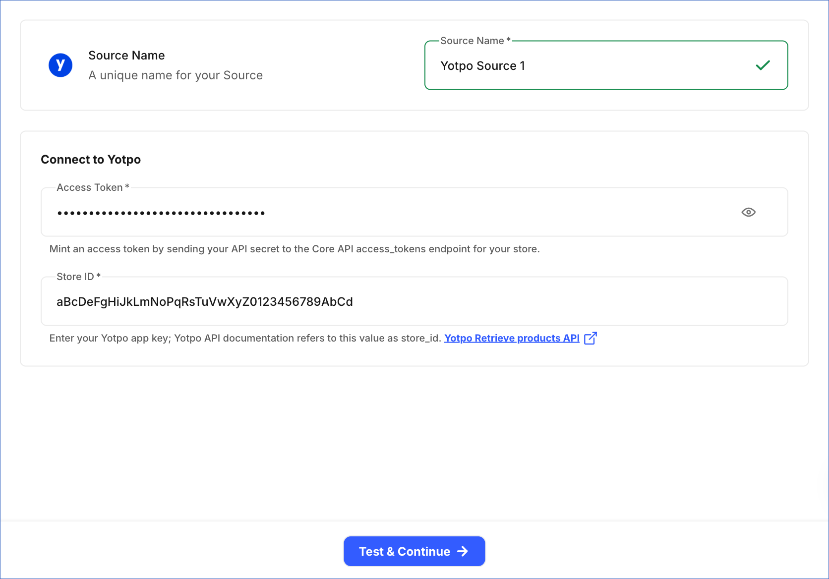 Configure Source