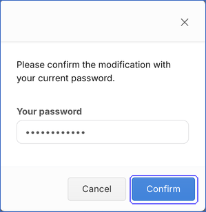 Confirm password