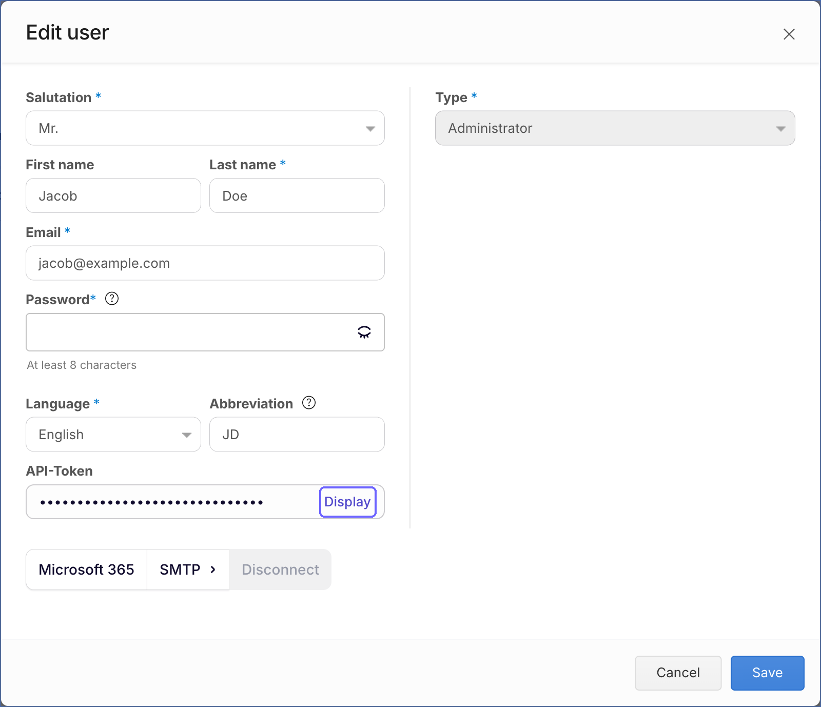 Show API Token