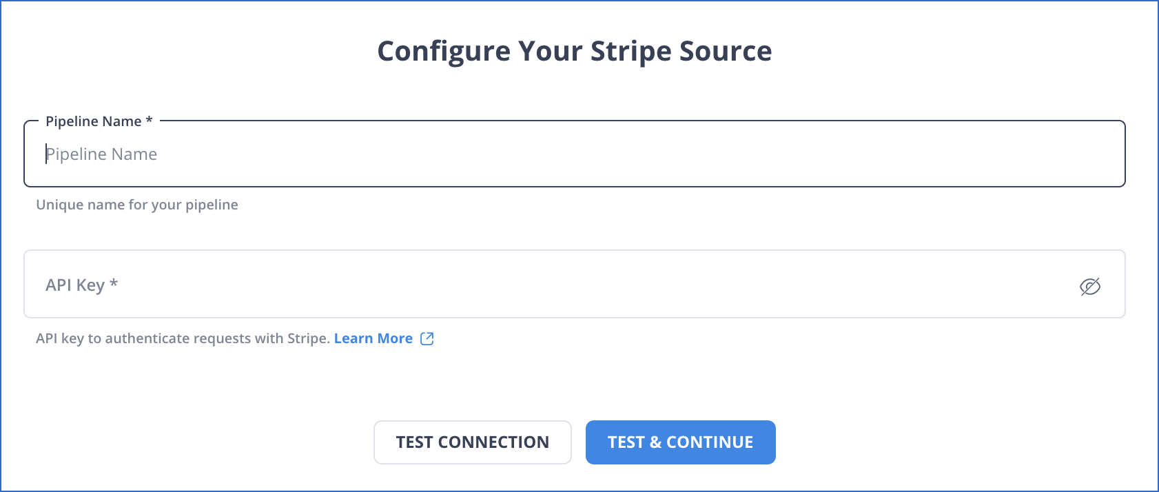 stripe to postgresql: configure your stripe source