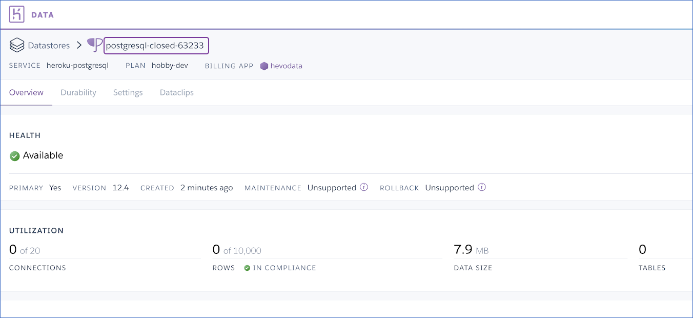 Heroku for PostgreSQL to Redshift - PostgreSQL Database Credentials