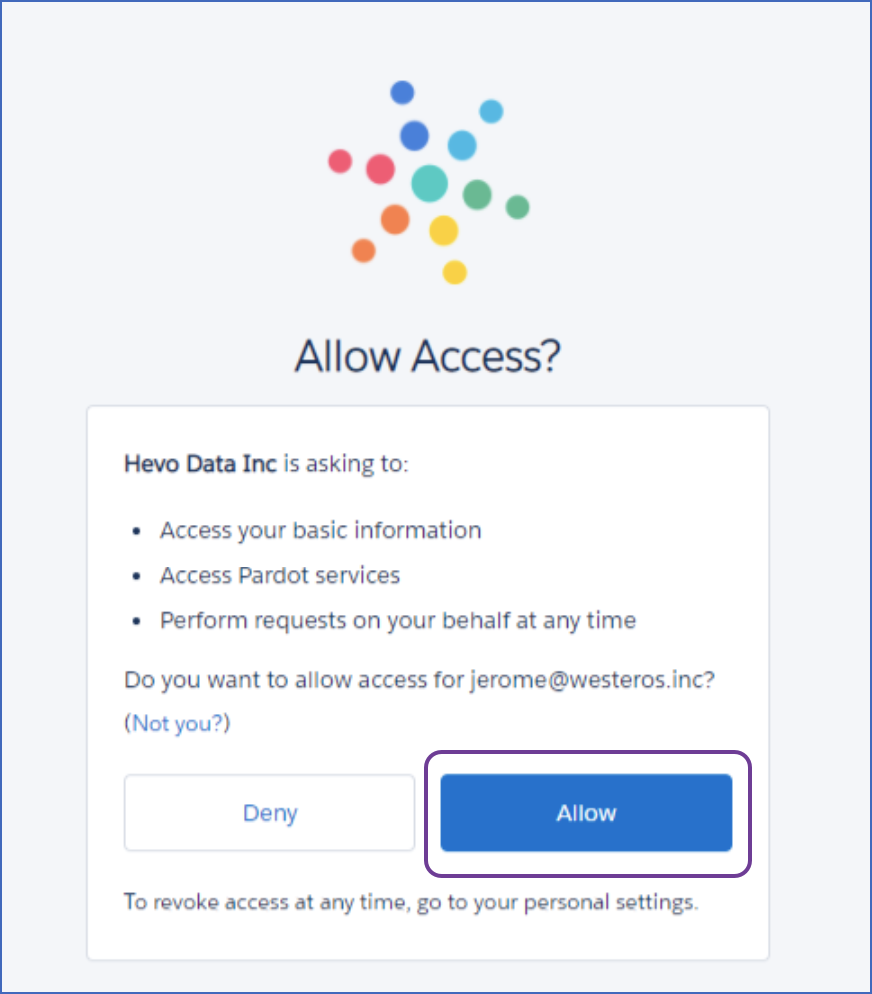 Allow access