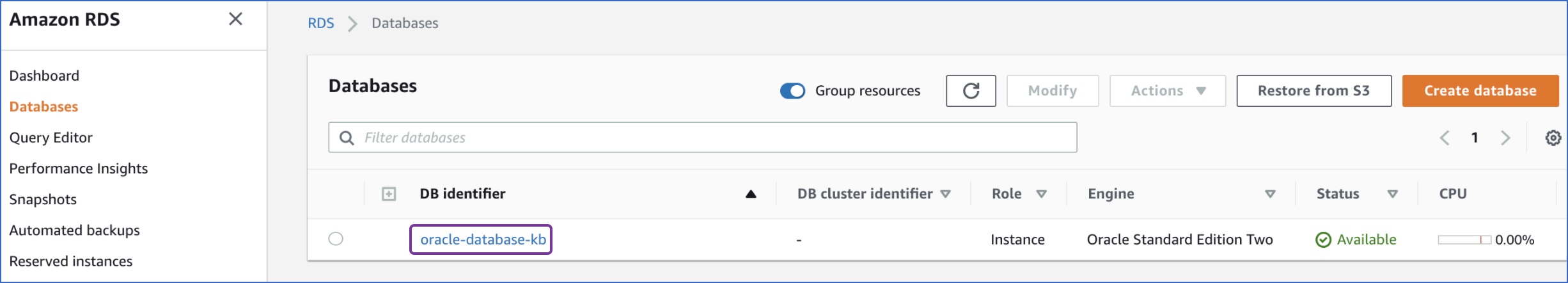 Click DB Identifier