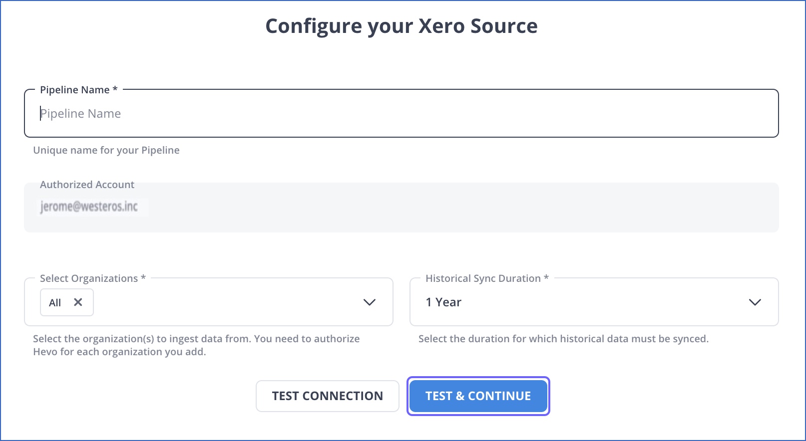 Xero to BigQuery: Configure your Xero source | Hevo Data