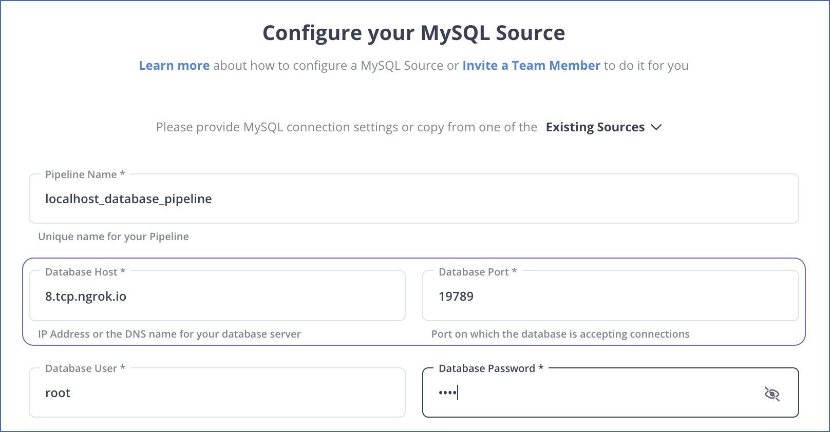 MySQL settings