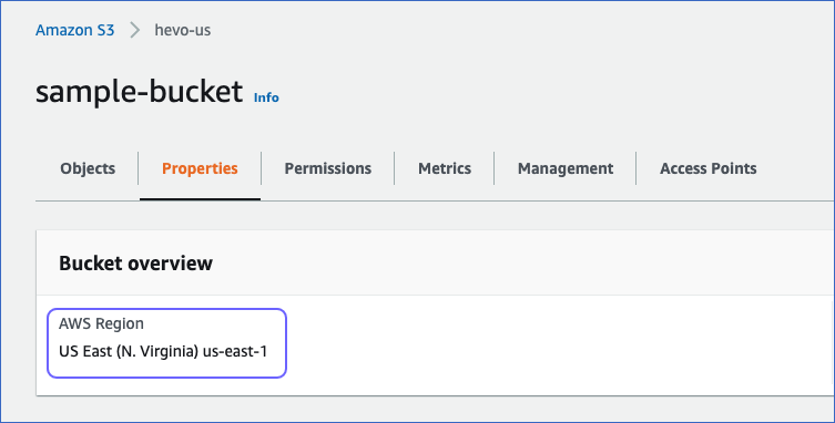 Amazon S3 region