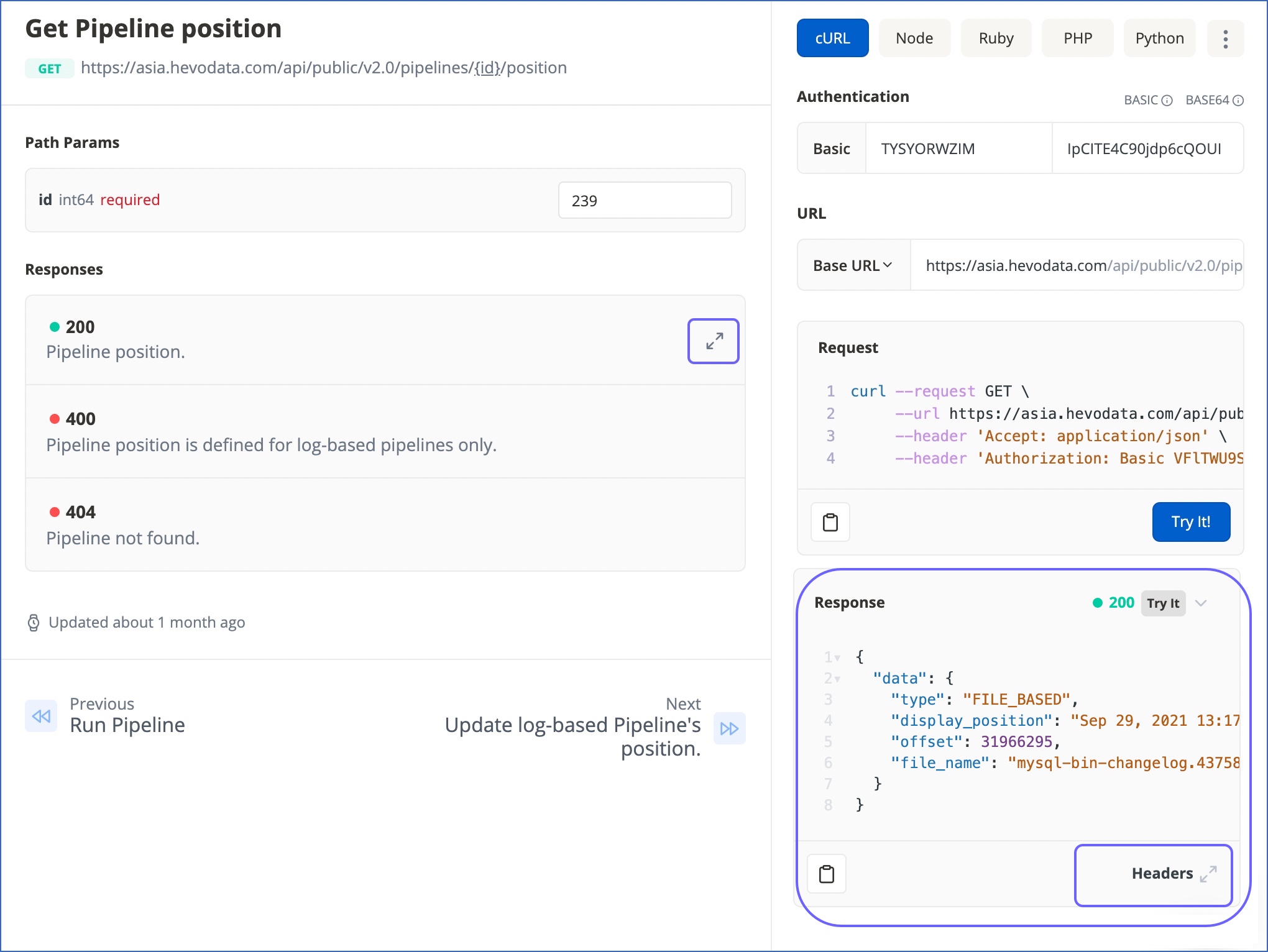 API Response UI 