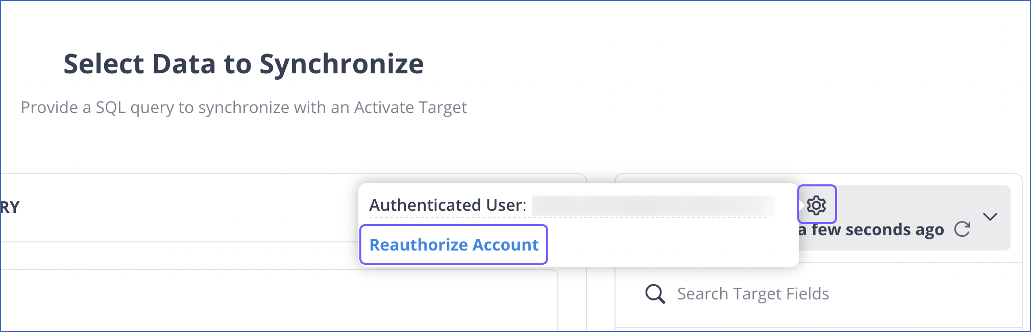 Create Activation - Target Reauth
