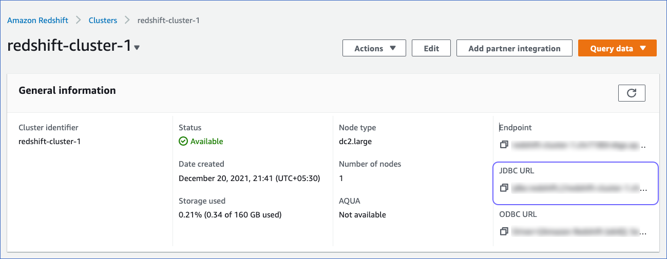 Database Hostname and Port