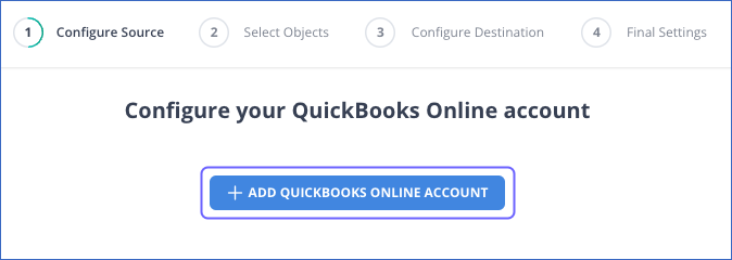 Quickbooks to BigQuery: Hevo Quickbooks 1