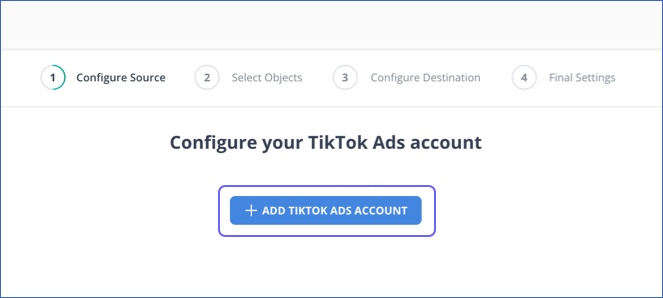 TikTok Ads to BigQuery: config tiktok