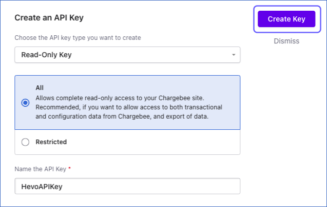 Create API Key