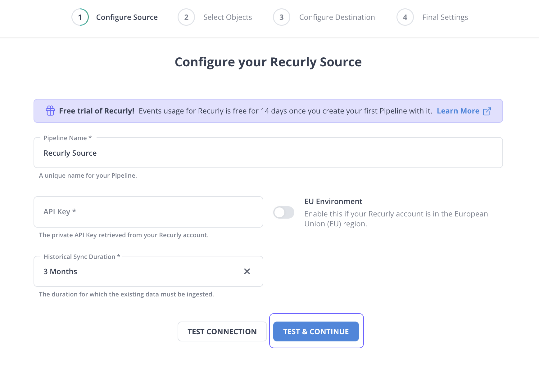 Recurly to Snowflake: configure Recurly as source | Hevo Data