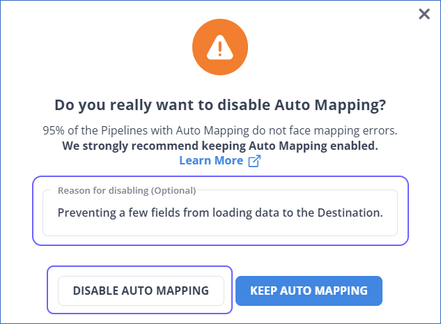 Modifying Schema Mapping For Auto Mapped Event Types Hevo Data