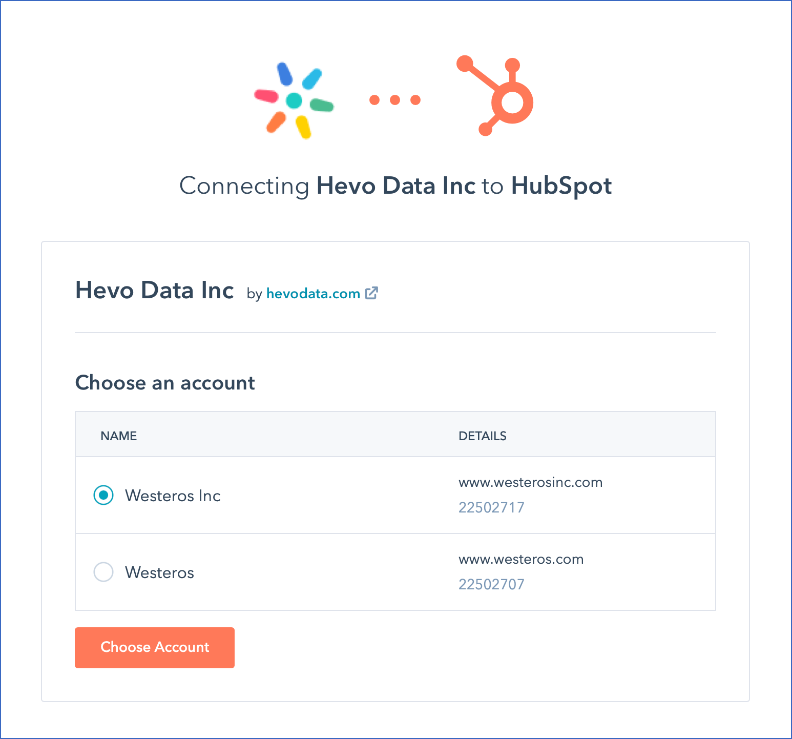 Hubspot account