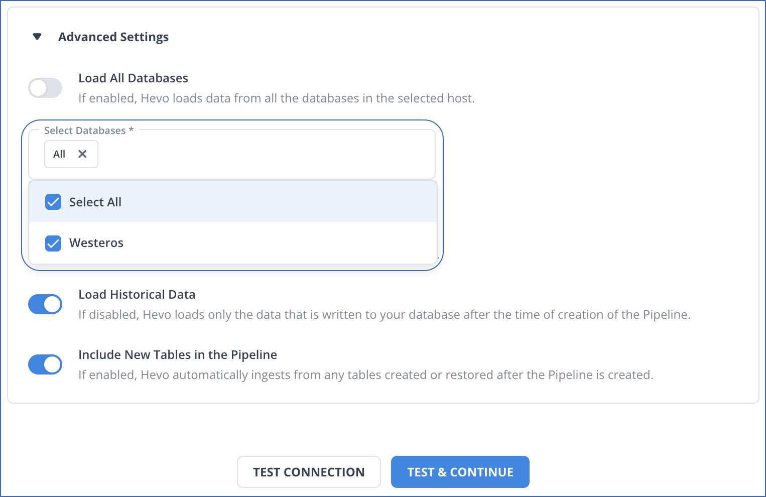 Load all databases