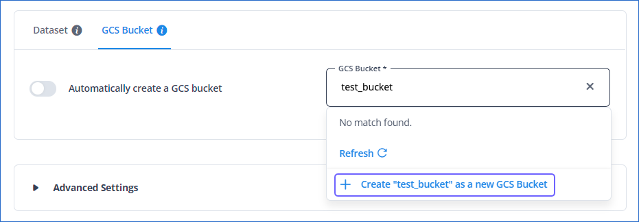 Auto create bucket disabled