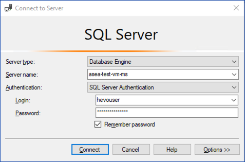 Connect to SQL Server