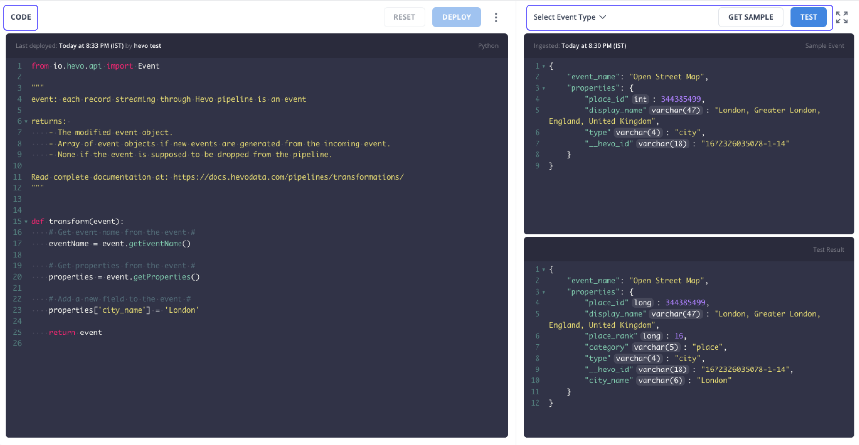 Python Code-Based Transformations - Hevo Data